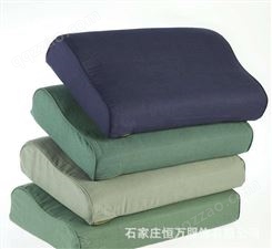 恒万服饰厂家 民政应急救灾 绿色棉枕头 硬质枕柔软透气